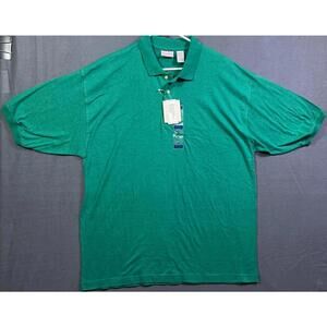New Vintage 90’s Bugle Boy Solid Mens Polo Shirt Deadstock NWT Sz XLarge Retro